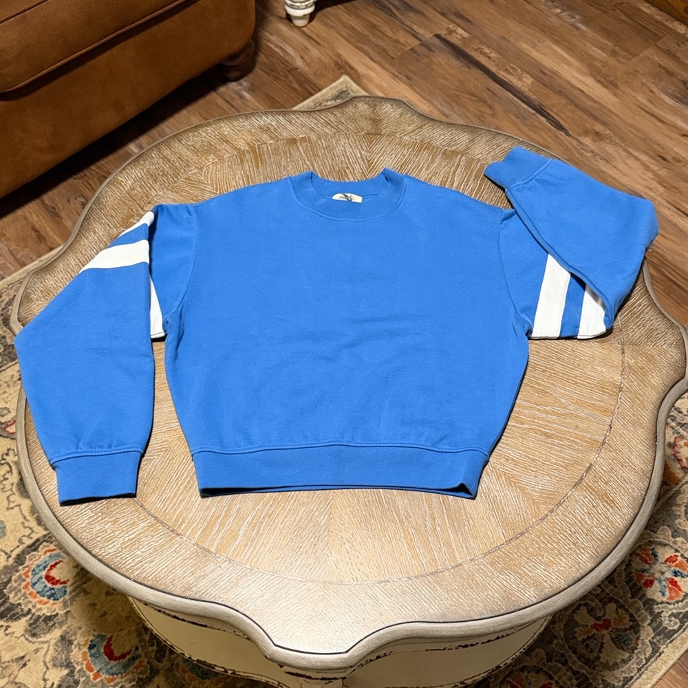 Madewell Scoop Neck Sweater in Bright Blue